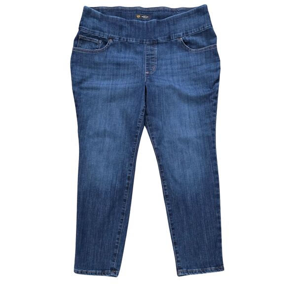 Lee Petites Womens Sculpting Slim Fit 20P Denim Stretch Skinny Leg Jeans Comfy - Picture 1 of 6